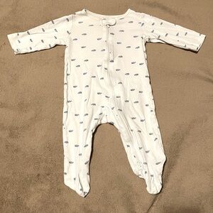 Carter’s 9 Month Long Sleeve Footed Sleeper with Two-Way Zipper Rhino Print